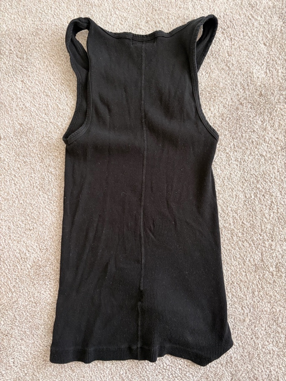 Denim Forum Black Ribbed Tank Top - Picture 4 of 4